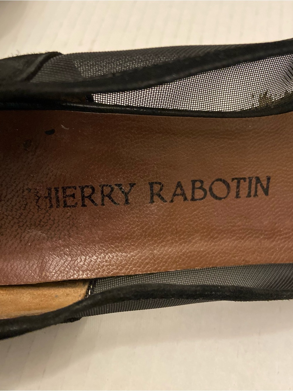 Thierry Rabotin Black Leather Suede And Mesh Low Profile Slip On Shoes - Picture 6 of 10